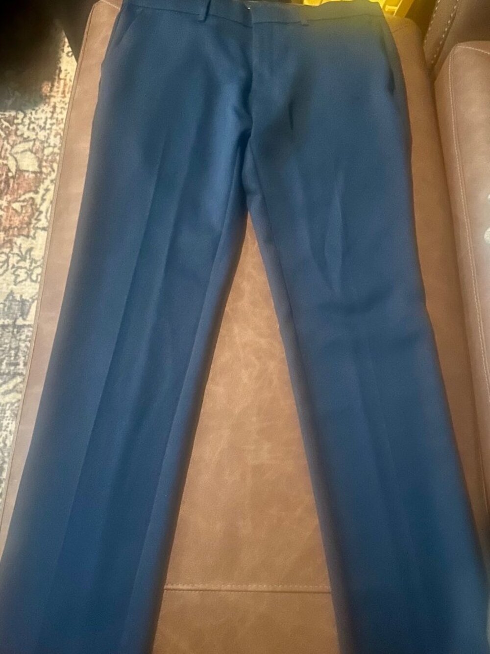 Kenneth Cole Reaction Dress Pants 34x32 Navy Straight Fit